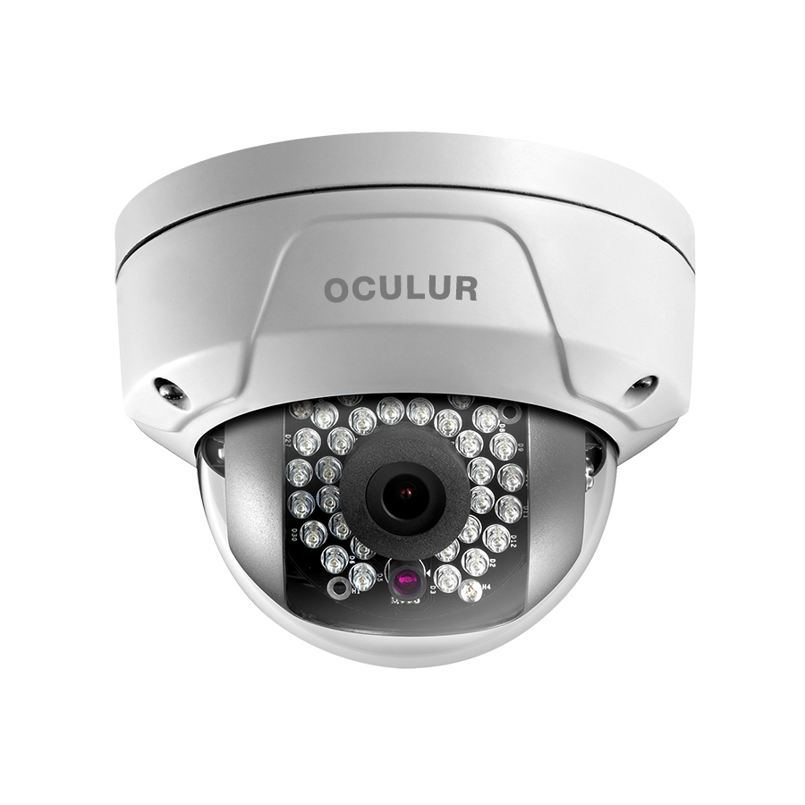 Oculur X2DFW 2MP Mini Dome Fixed IR Outdoor IP Security Camera – IR up to 100ft