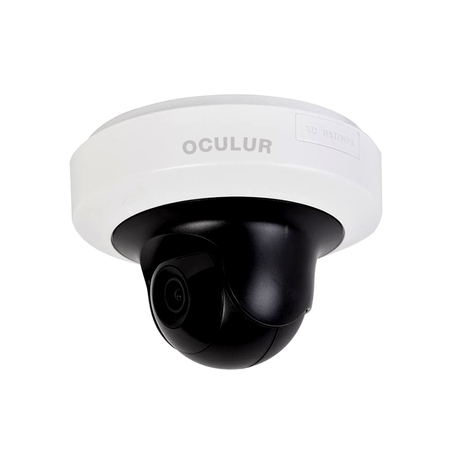 Oculur X4PT 4MP Mini P/T Dome Fixed IR Wi-Fi Indoor IP Security Camera – IR up to 33ft