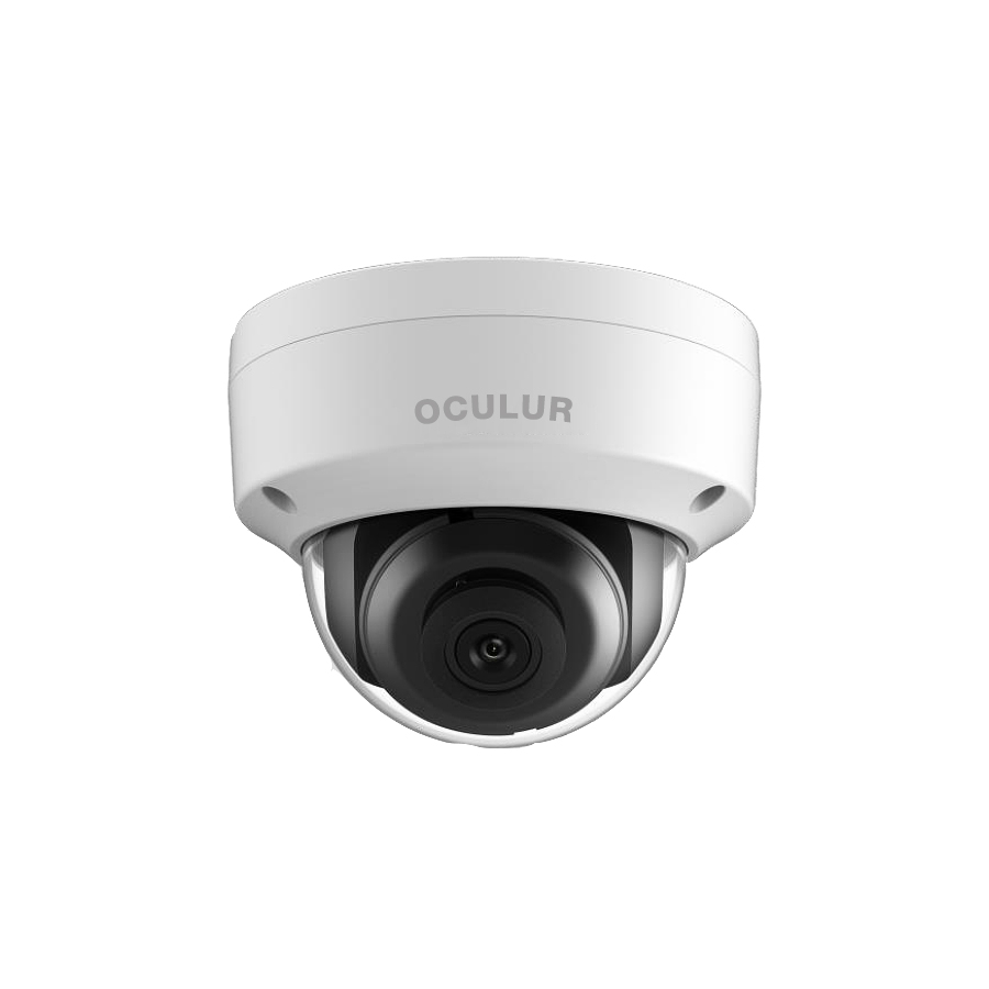 Oculur X4KDF 8MP IR Fixed Outdoor H.265+ Dome IP Network Security Camera